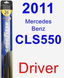 Driver Wiper Blade for 2011 Mercedes-Benz CLS550 - Hybrid