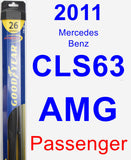 Passenger Wiper Blade for 2011 Mercedes-Benz CLS63 AMG - Hybrid