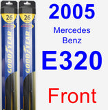 Front Wiper Blade Pack for 2005 Mercedes-Benz E320 - Hybrid