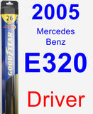 Driver Wiper Blade for 2005 Mercedes-Benz E320 - Hybrid