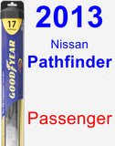 Passenger Wiper Blade for 2013 Nissan Pathfinder - Hybrid