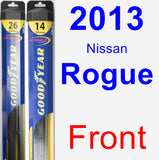 Front Wiper Blade Pack for 2013 Nissan Rogue - Hybrid
