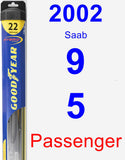 Passenger Wiper Blade for 2002 Saab 9-5 - Hybrid