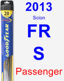 Passenger Wiper Blade for 2013 Scion FR-S - Hybrid