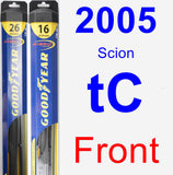 Front Wiper Blade Pack for 2005 Scion tC - Hybrid