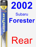Rear Wiper Blade for 2002 Subaru Forester - Hybrid
