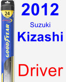 Driver Wiper Blade for 2012 Suzuki Kizashi - Hybrid