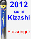 Passenger Wiper Blade for 2012 Suzuki Kizashi - Hybrid