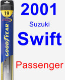 Passenger Wiper Blade for 2001 Suzuki Swift - Hybrid