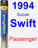 Passenger Wiper Blade for 1994 Suzuki Swift - Hybrid