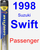 Passenger Wiper Blade for 1998 Suzuki Swift - Hybrid