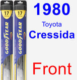 Front Wiper Blade Pack for 1980 Toyota Cressida - Hybrid