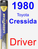 Driver Wiper Blade for 1980 Toyota Cressida - Hybrid