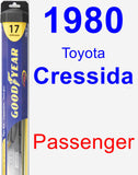 Passenger Wiper Blade for 1980 Toyota Cressida - Hybrid