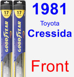 Front Wiper Blade Pack for 1981 Toyota Cressida - Hybrid