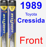 Front Wiper Blade Pack for 1989 Toyota Cressida - Hybrid