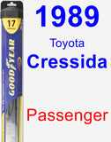 Passenger Wiper Blade for 1989 Toyota Cressida - Hybrid