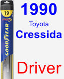 Driver Wiper Blade for 1990 Toyota Cressida - Hybrid