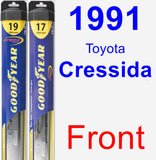 Front Wiper Blade Pack for 1991 Toyota Cressida - Hybrid