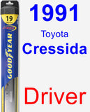 Driver Wiper Blade for 1991 Toyota Cressida - Hybrid