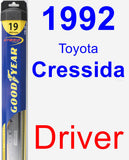 Driver Wiper Blade for 1992 Toyota Cressida - Hybrid