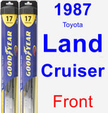 Front Wiper Blade Pack for 1987 Toyota Land Cruiser - Hybrid