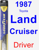 Driver Wiper Blade for 1987 Toyota Land Cruiser - Hybrid
