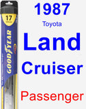 Passenger Wiper Blade for 1987 Toyota Land Cruiser - Hybrid