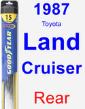Rear Wiper Blade for 1987 Toyota Land Cruiser - Hybrid