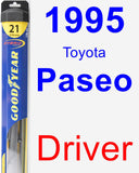 Driver Wiper Blade for 1995 Toyota Paseo - Hybrid