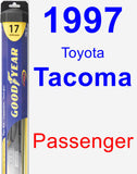 Passenger Wiper Blade for 1997 Toyota Tacoma - Hybrid