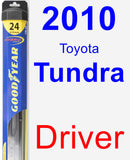 Driver Wiper Blade for 2010 Toyota Tundra - Hybrid
