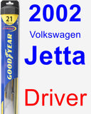 Driver Wiper Blade for 2002 Volkswagen Jetta - Hybrid