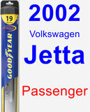 Passenger Wiper Blade for 2002 Volkswagen Jetta - Hybrid