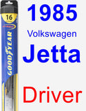 Driver Wiper Blade for 1985 Volkswagen Jetta - Hybrid