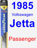 Passenger Wiper Blade for 1985 Volkswagen Jetta - Hybrid