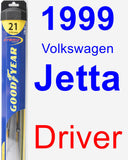 Driver Wiper Blade for 1999 Volkswagen Jetta - Hybrid