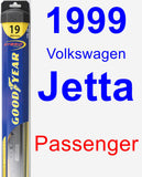 Passenger Wiper Blade for 1999 Volkswagen Jetta - Hybrid