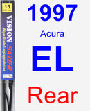 Rear Wiper Blade for 1997 Acura EL - Vision Saver
