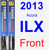 Front Wiper Blade Pack for 2013 Acura ILX - Vision Saver