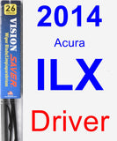 Driver Wiper Blade for 2014 Acura ILX - Vision Saver