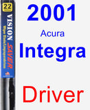 Driver Wiper Blade for 2001 Acura Integra - Vision Saver