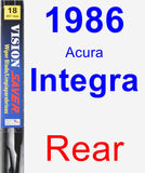 Rear Wiper Blade for 1986 Acura Integra - Vision Saver