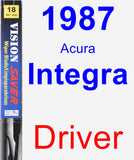 Driver Wiper Blade for 1987 Acura Integra - Vision Saver