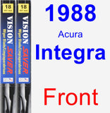 Front Wiper Blade Pack for 1988 Acura Integra - Vision Saver
