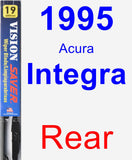 Rear Wiper Blade for 1995 Acura Integra - Vision Saver