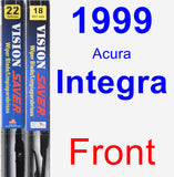 Front Wiper Blade Pack for 1999 Acura Integra - Vision Saver