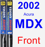 Front Wiper Blade Pack for 2002 Acura MDX - Vision Saver