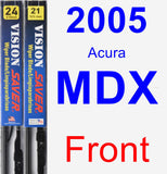 Front Wiper Blade Pack for 2005 Acura MDX - Vision Saver