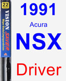 Driver Wiper Blade for 1991 Acura NSX - Vision Saver